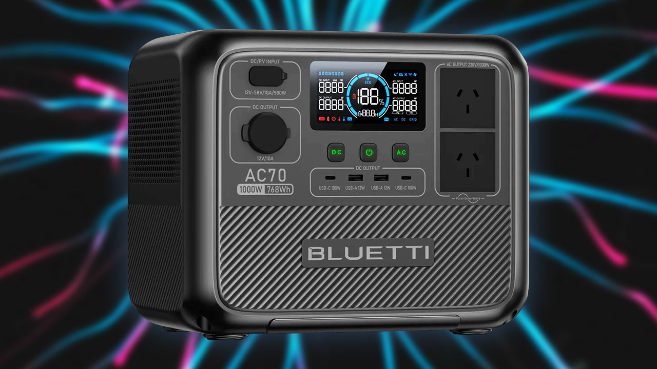 高分好评的 Bluetti AC70 768Wh 1,000W 磷酸铁锂移动电源立减 35%